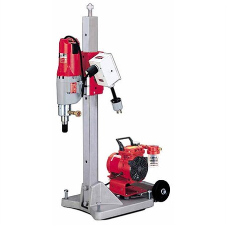 Milwaukee Tool MilwaukeeÂ® Diamond Coring Rig, Large Base Stand, Vac-U-Rig Kit, Meter Box and Motor 4120-22